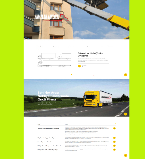 Kirazlar Nakliyat - Web Sitesi